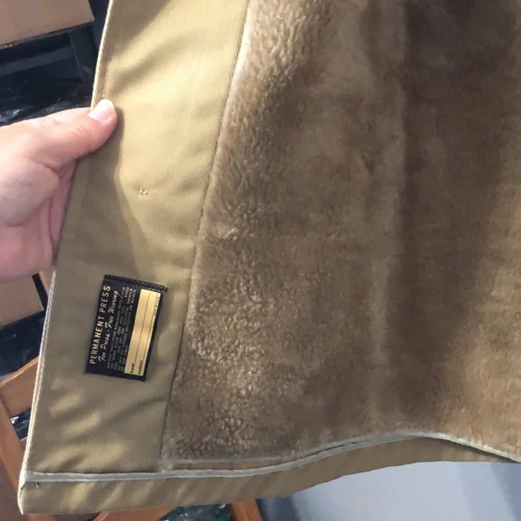 1970s Vintage Cal Craft coat Men's Large L camel tan button front LIKE NEW khaki - Picture 10 of 12